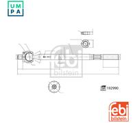 FEBI BILSTEIN 192990 Inner tie rod
