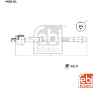 FEBI BILSTEIN 196237 Inner tie rod