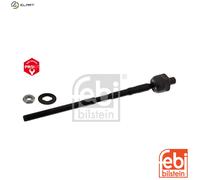 febi bilstein 42752 Inner Tie Rod without tie rod end, with nut and locking plate, pack of one