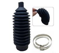Inner Tie Rod Boot Kit Black Silicone Flexible | High-grade silicone, dustproof seal, protects rack from debris, black finish, long-lasting durability