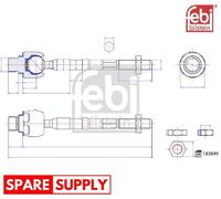 INNER TIE ROD FOR KIA FEBI BILSTEIN 185894