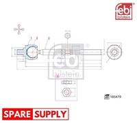 INNER TIE ROD FOR MERCEDES-BENZ FEBI BILSTEIN 185479