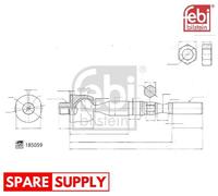INNER TIE ROD FOR NISSAN FEBI BILSTEIN 185059