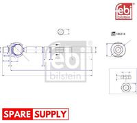 INNER TIE ROD FOR PEUGEOT CITROËN OPEL FEBI BILSTEIN 186318