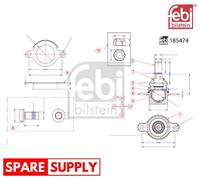 INNER TIE ROD FOR PEUGEOT OPEL VAUXHALL FEBI BILSTEIN 185474