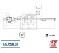 Inner Tie Rod for TOYOTA AVENSIS FEBI BILSTEIN 192990 fits Front Axle