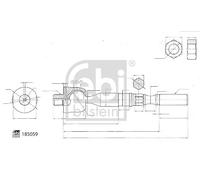 FEBI BILSTEIN 185059 Inner tie rod