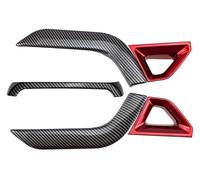Inner Trim For Ranger For Everest 2023 Car Cover Trim Center Console Line Gear Shift Decorative ABS(Black Red 5pcs)