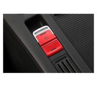 Inner Trim for VW for Golf 7 7.5 MK7 AT 2015-2019 Handbrake Auto Hold P Switch Button Sticker Cap Cover Trim(Red)