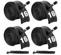 Inner Tube,Electric Scooter Tires 16 Inch Bike Tube 4 Pack With 2 Tire Levers, Fit 16''x 1.75/1.95/2.10/2.125, Bicycle Tubes For Most 16'' Kids Bikes