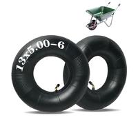 Inner Tube for Wheelbarrow, 500-6 Replacement Hose, Replacement Tyre for Air Wheels with Strong Load Capacity, Curved Valve Stem, Sliding Barrow, Inner Hose, for Wheelbarrows, Mowers, Hand Cart