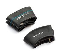 Inner Tube Pack 1 x Pitbike 14" Front 225/250-14 Plus 1x 12" Rear 3.00-12 Innertube Set Pit Bike Tyre Inner Tube Straight Schrader Valve Fits 110cc 125cc 140cc 160cc