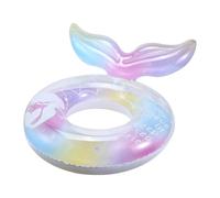 Inner Tubes for Pool | Iridescent Water Rings - Pool Tube Float with Fishtail Design | for River Lake Water Park Beach Party Vacation Outdoor Backyard