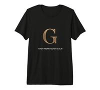 Inner Work Outer Calm Freemason Letter Identity Premium T-Shirt