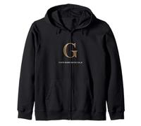 Inner Work Outer Calm Freemason Letter Identity Zip Hoodie