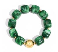 INNERDIVA Chunky Bead Bracelet for Women Trendy Statement Big Colorful Resin Beaded Bracelets Summer Beach Boho Charm Jewelry Cute Gifts for Women, Adjustable Size, Resin, no gemstone