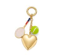 INNERDIVA Cute Keychains For Women Red Heart Cherry Mom Love And Tennis Bag Charms