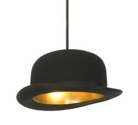Innermost Jeeves Bowler Hat Ceiling Pendant Light - Black