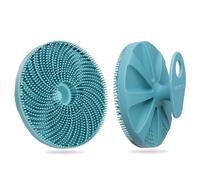 INNERNEED Food-Grade Silicone Body Scrubber Exfoliating & Massaging Shower Brush, More Hygienic Bathing Tool, for All Skin Types, Lathers Well, Longer Service Life (Dark Green)