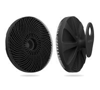 INNERNEED Food-Grade Silicone Body Scrubber Exfoliating & Massaging Shower Brush, More Hygienic Bathing Tool, for All Skin Types, Lathers Well, Longer Service Life (Black)