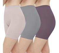 INNERSY Anti Chafing Shorts Women Under Dress Skirt Modesty Shorts 3 Pack | No Chub Rub in Summer, High Waist Underskirt Pants, Smooth & Stretch, Tag-free, for Gym, Running, Cycling, Hiking, Traveling