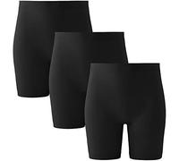 INNERSY Black Cycling Shorts Women Chub Rub Shorts Under Dresses Safety Leggings 3 Pack (X-Small, Black)