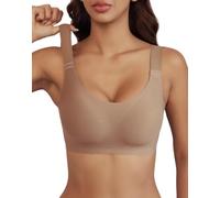 INNERSY Bras for Women Non Wired Seamless Jelly Bra Full Coverage Bralettes | Ladies Full-cup Everyday Bralette, Adjustable Straps Tops with Wide Band, Comfort Underwear for Casual, Includes an Extender