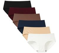 INNERSY Knickers for Women Multipack Comfy Ladies Cotton Underwear Hipster Pants Pack of 6 (10, Late Autumn Multicolour)