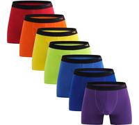 INNERSY Mens Boxer Shorts Soft Cotton Underwear Trunks with Fly Multipack 7 | Weekly Boxers Briefs, Breathable Hipster Pants, Running/Hiking/Jogging/Gym/Daily Wear, All Seasons, Holiday Gift, Tag-free