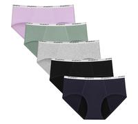 INNERSY Period Pants, 12-14 Years,Black/Navy Blue/Purple/Green/Heather Grey