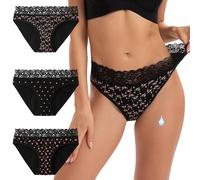 INNERSY Period Underwear Menstrual Pants Hipster Panties, 14,2 Roses/1 Star