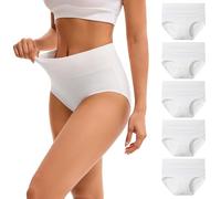 INNERSY White Knickers for Women Underwear Ladies Panties, 16, Milky White