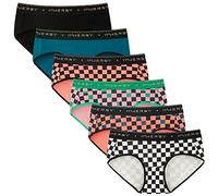 INNERSY Women's Knickers Stretch Cotton Ladies Underwear Comfy Sports Underpants Multipack 6 (16, Plaid Multicolor)