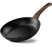 Innerwell Non-Stick Frying Pan 20 cm, Induction Frying Pans, Professional Non-Stick Granite Coating, Ceramic Tortilla Frying Pan, PFOA-Free, Non-Toxic, Oven-Safe, Dishwasher-Safe, Black