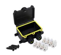 Innfeeltech 1 Pcs Electrical Junction Box Waterproof, Outdoor Waterproof Cable Connection Box LF-2068-2H, 2 Ways for Wire Diameter 3.5 to 10mm