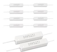 Innfeeltech 10 Pcs 10W 5% Tolerance 3.3 ohm Ceramic Cement Resistor For DIY Project and Experiments