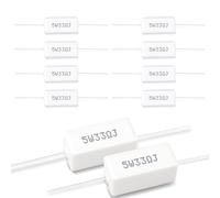 Innfeeltech 10 Pcs 5W 5% Tolerance 33 ohm Ceramic Cement Resistor For DIY Project and Experiments