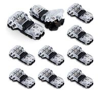 Innfeeltech 10 Pcs Connecting Ternimal, T2 Type Connection Clamp, Non-Stripping Wire Version Straight Cable Connectors for DIY Projects