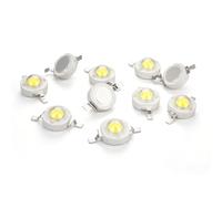 Innfeeltech 10 Pcs High Power Led Chip, 1W White Blub Lamp Beads DC 3.0-3.4V, 6000-6500K