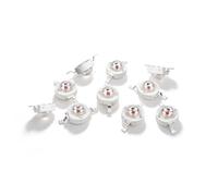 Innfeeltech 10 Pcs High Power Led Chip, 3W Amber Blub Lamp Beads DC 2.0-2.4V, 595-600nm