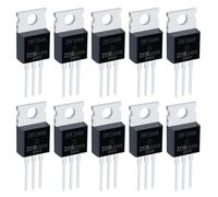 Innfeeltech 10 Pcs MOSFET Transistors IRFZ44N 49A 55V Field Effect Tubes N-Channel To-220 Power MOSFET Feld Effect Transistor Rectifier