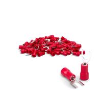 Innfeeltech 100 Pcs Cold Pressed Crimp Terminals, Connector for Cable 0.5mm² to 1.5mm², 19A, SV1.25-5, Screw Bolt Diameter 5.3mm