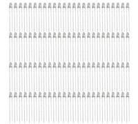 Innfeeltech 100pcs 3mm White LED Diode Lights DC 2.7V~3.4V 20mA 3mm Electronics Emitting Components Light Diodes LEDs Bulb
