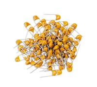 Innfeeltech 100pcs 50V 0.33uF Monolithic Ceramic Capacitor Yellow Electronic Accessories for Computer and Telephone