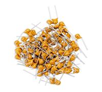 Innfeeltech 100pcs 50V 0.47uF Monolithic Ceramic Capacitor Yellow Electronic Accessories for Computer and Telephone