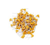 Innfeeltech 100pcs 50V 10nF Monolithic Ceramic Capacitor Yellow Electronic Accessories for Computer and Telephone