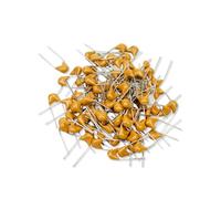 Innfeeltech 100pcs 50V 1uF Monolithic Ceramic Capacitor Yellow Electronic Accessories for Computer and Telephone