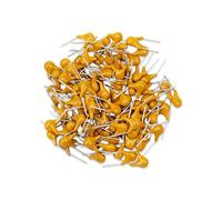 Innfeeltech 100pcs 50V 2.2uF Monolithic Ceramic Capacitor Yellow Electronic Accessories for Computer and Telephone