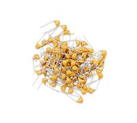Innfeeltech 100pcs 50V 22nF Monolithic Ceramic Capacitor Yellow Electronic Accessories for Computer and Telephone