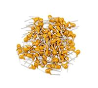 Innfeeltech 100pcs 50V 3.3uF Monolithic Ceramic Capacitor Yellow Electronic Accessories for Computer and Telephone